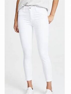 Lagence Margot high rise white cropped jeans 28